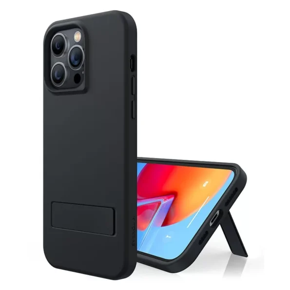 TORRAS UPRO Liquid Silicone Case with KickstaTORRAS UPRO Liquid Silicone Case with Kickstand for iPhone 14 Pro Maxnd for iPhone 14 Pro Max