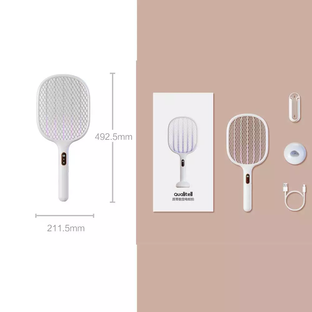 Xiaomi Qualitell S1 Smart Digital Display Electric Mosquito Swatter Racket
