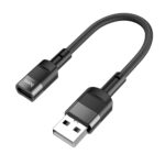 hoco U107 USB Male to Type-C Female Adapter Cable -10cm Cable