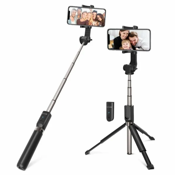 BlitzWolf BW-BS4 Bluetooth Selfie Stick Tripod and Remote Shutter for iPhone Android