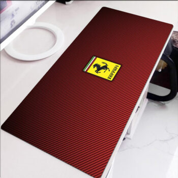 Ferrari Logo Mouse Pad Large Anti-slip Laptop Keyboard Desk Table Gaming Pads Mat-400*900*4mm