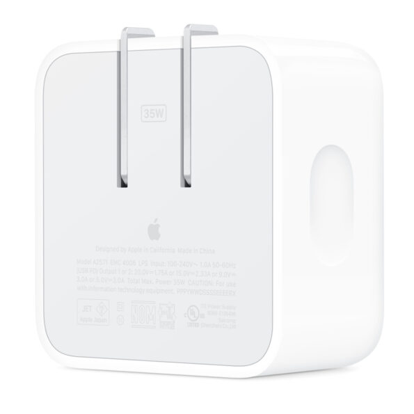 Genuine Apple 35W Dual USB-C Port Compact Power Adapter