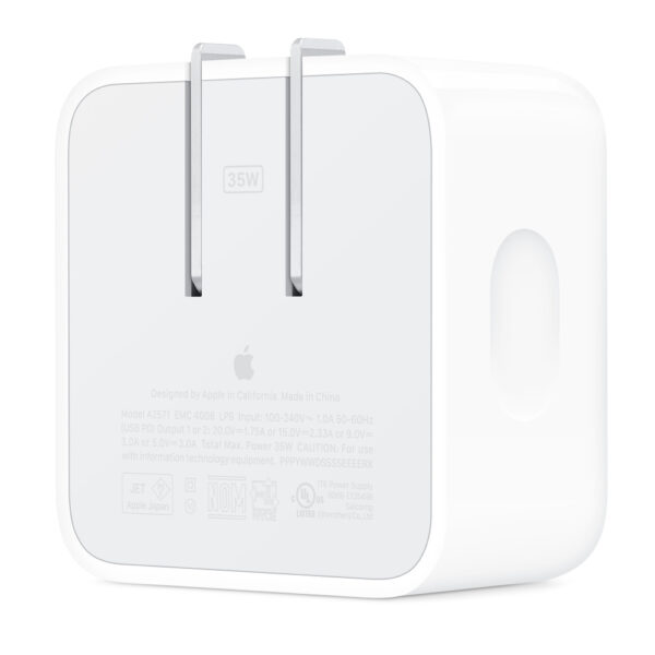 Genuine Apple 35W Dual Usb-C Port Compact Power Adapter Arrival Apple Charging