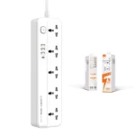 LDNIO SC5415 Power Strips 5 Way Outlet with USB Ports Universal Extension Power Socket Charging Essential