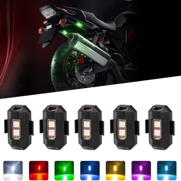 Mavic AIR 2 Seven Color LED Strobe Light for Motorcycle / Drone / Car / Bicycle (1 Piece)