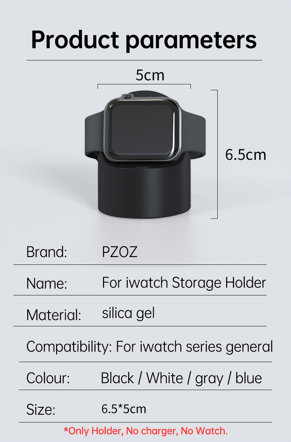 PZOZ Desktop Holder Bracket Charger Stand for Apple Watch