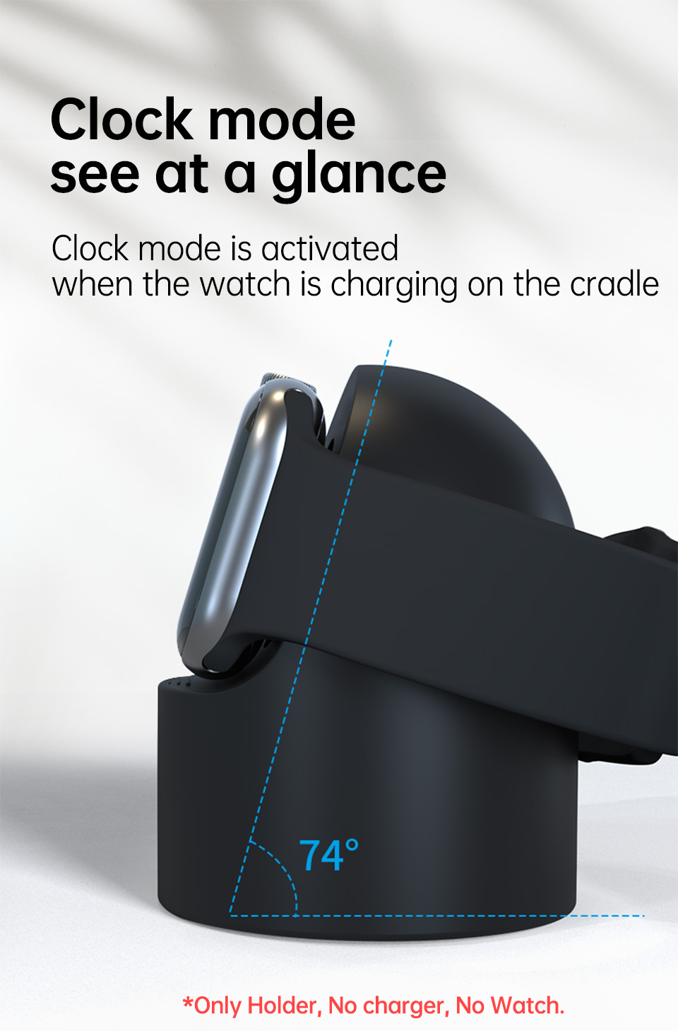 PZOZ Desktop Holder Bracket Wireless Charger Stand for Apple Watch4