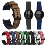 Silicone Leather Strap for Samsung Watch 4 – 4 Classic – 5 – 5 Pro4