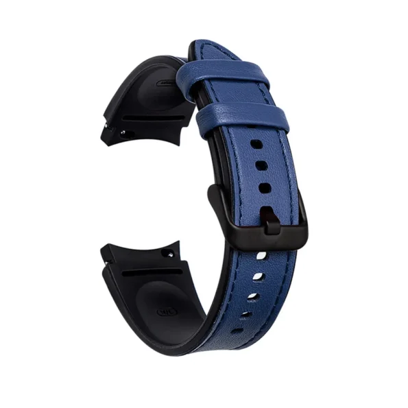 Silicone Leather Strap for Samsung Watch 4 / 4 Classic / 5 / 5 Pro