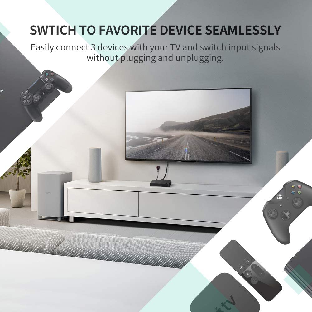 UGREEN HDMI 3 in 1 Out HDMI Switcher (40235)