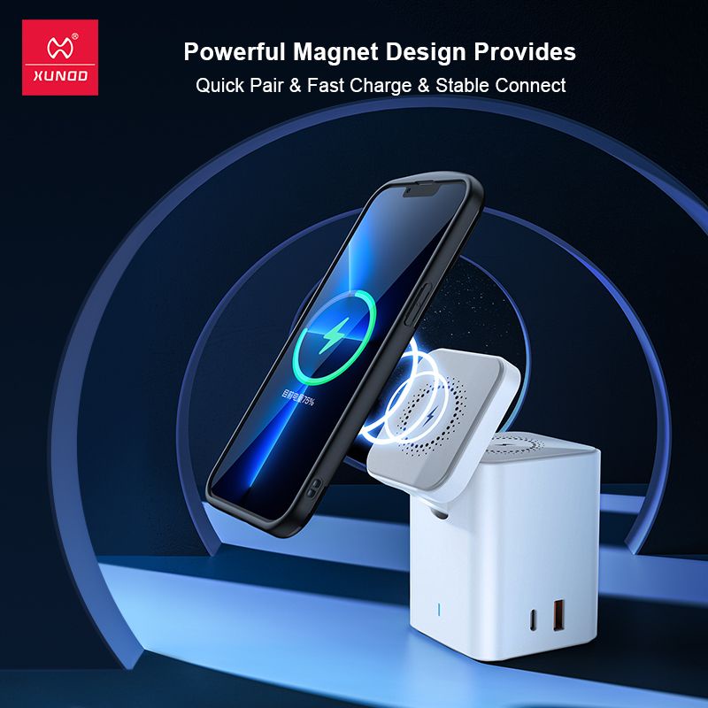 XUNDD 4 in 1 Magnetic Wireless Desktop Charger (XDCH-041)