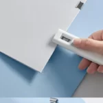 Xiaomi Mijia Push Clip Stapler Reusable Binder with 168 Refills Metal Refills Holeless Binding