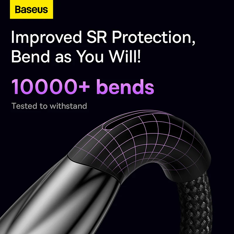 Baseus Glimmer Series 100W Type-C to Type-C Fast Charging Data Cable -1m