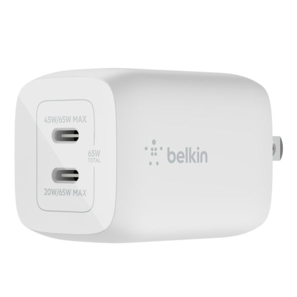 Belkin BOOST↑Charge Pro 65W Dual USB-C Wall Charger