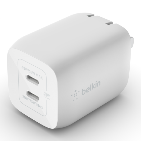 Belkin BOOST↑Charge Pro 65W Dual USB-C Wall Charger