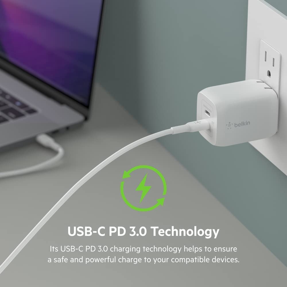 Belkin BOOST↑Charge Pro 65W Dual USB-C Wall Charger