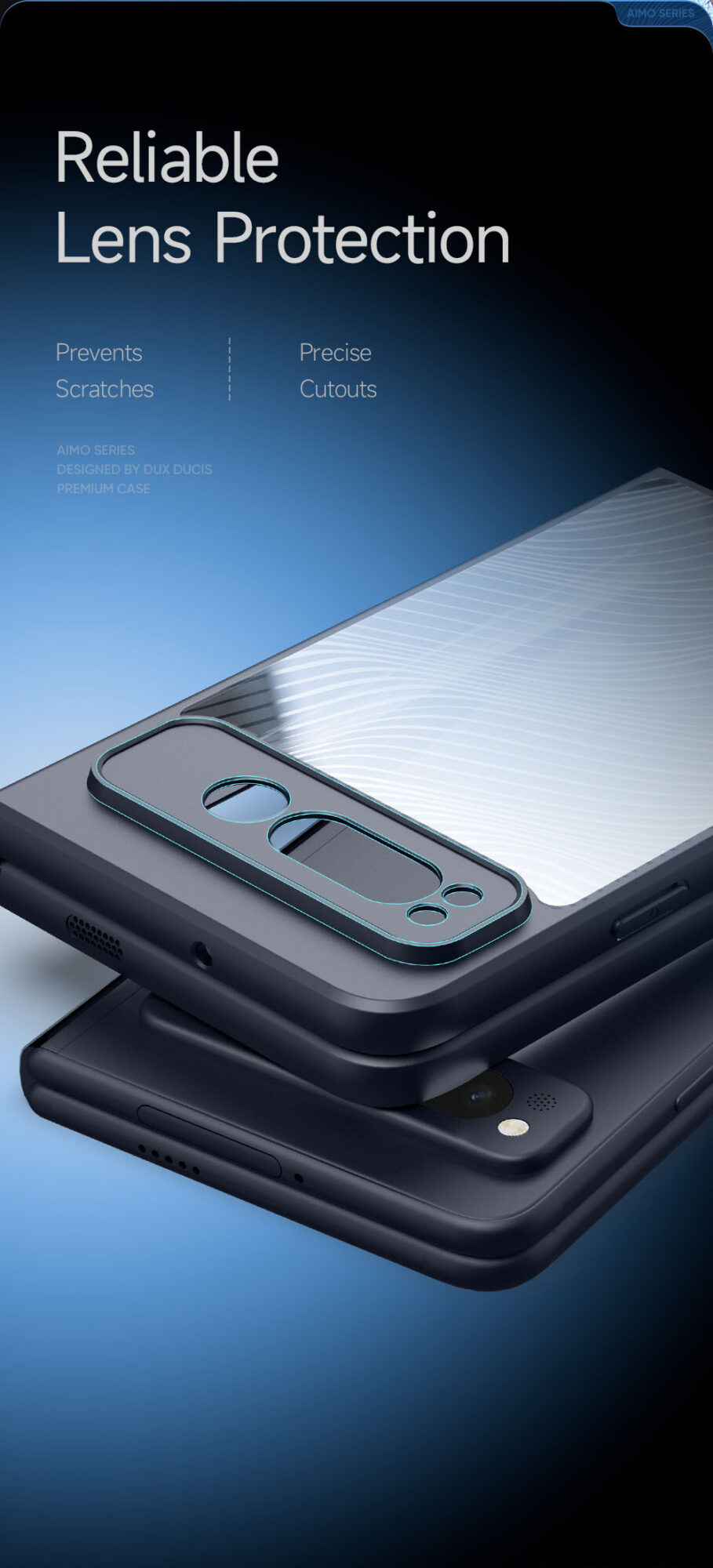 DUX DUCIS Aimo Series TPU PC Frosted Feel Case for Pixel Fold