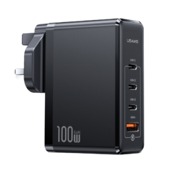 USAMS US-CC166 T51 100W 4 Ports GaN Fast Charger (UK) Arrival Charger