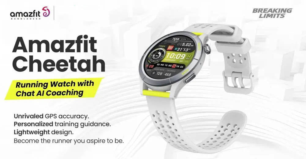 Amazfit Cheetah Round GPS Smart Watch -Speedster Grey