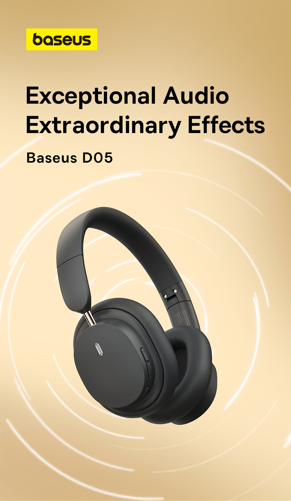 BASEUS Bowie D05 Bluetooth Foldable Wireless HiFi Stereo Music Headphone