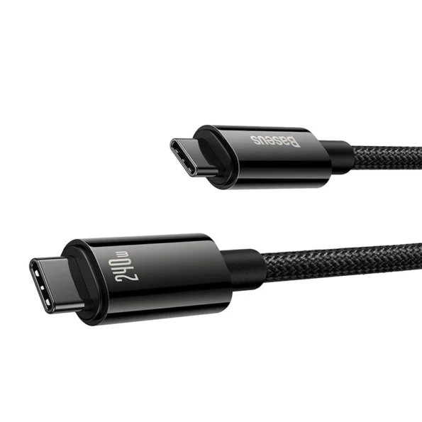 Baseus Tungsten Gold 240W Type-C to Type-C Fast Charging Data Cable-1m / 2m / 3m