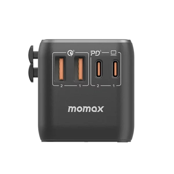 Momax 1-World UA10 100W GaN 4 ports + AC Travel Adapter