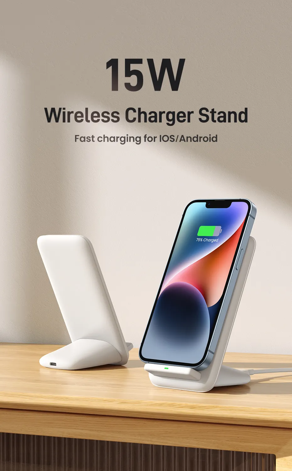 UGREEN 15W Wireless Charger Stand