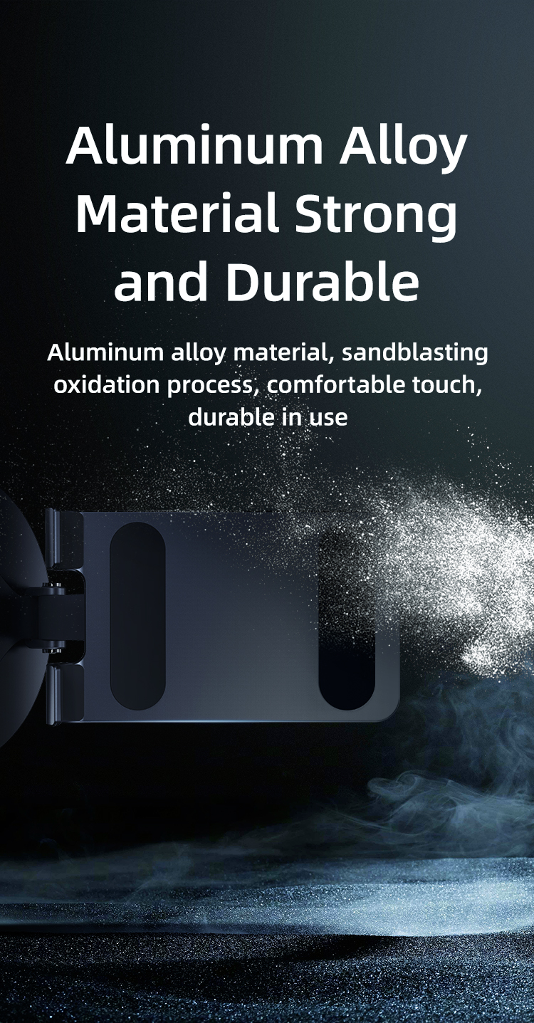 Usams Zj074 Aluminum Alloy 360 Rotating Folding Holder For Phone / Tablet