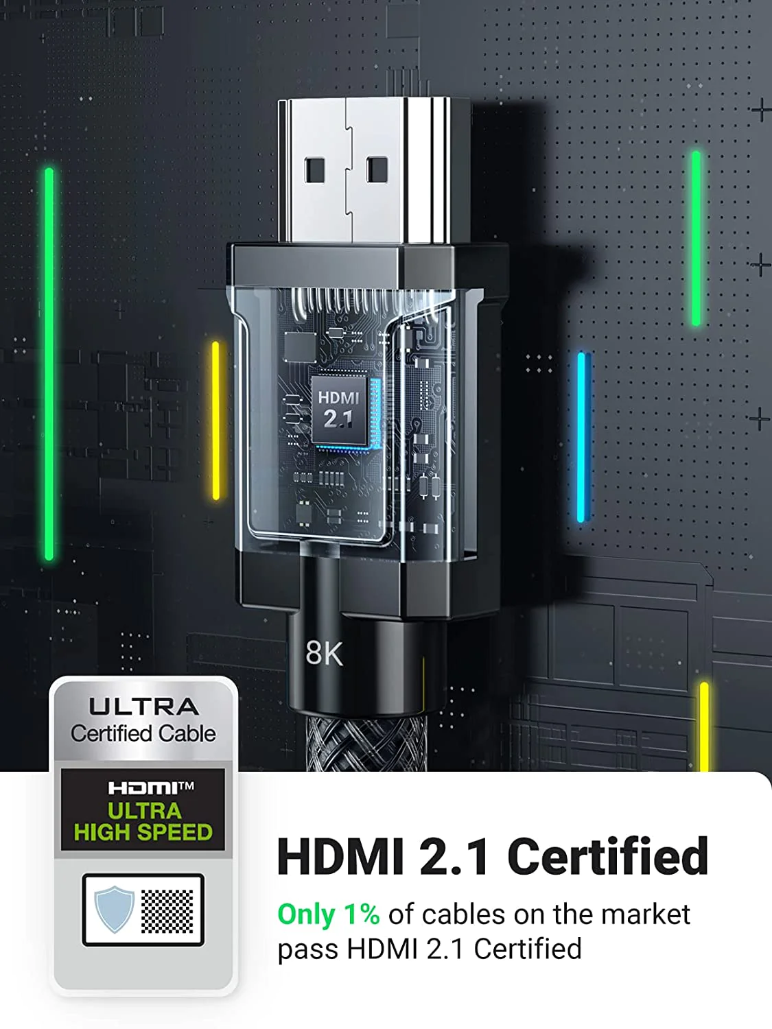 Ugreen HDMI to HDMI 8K 60Hz 2.1 Cable -2m