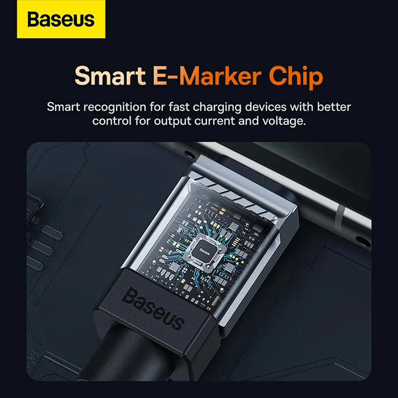 Baseus 100W Type-C To Type-C CoolPlay Series Doublly-Wrapped Premium Quality Fast Charging Cable 1 Meter / 2 Meter