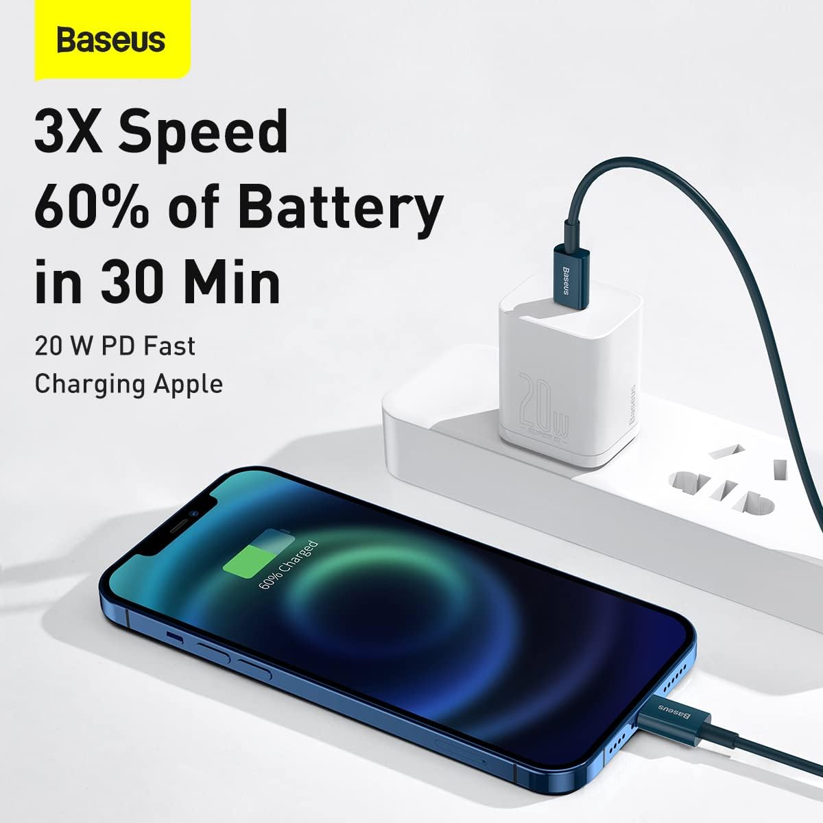 Baseus Superior Series 20W Fast Charging Data Cable Type-C to iP (25CM)