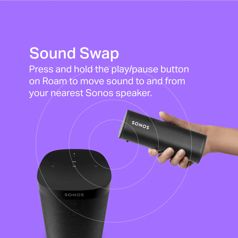 Sonos Roam Wireless Portable Smart Speaker