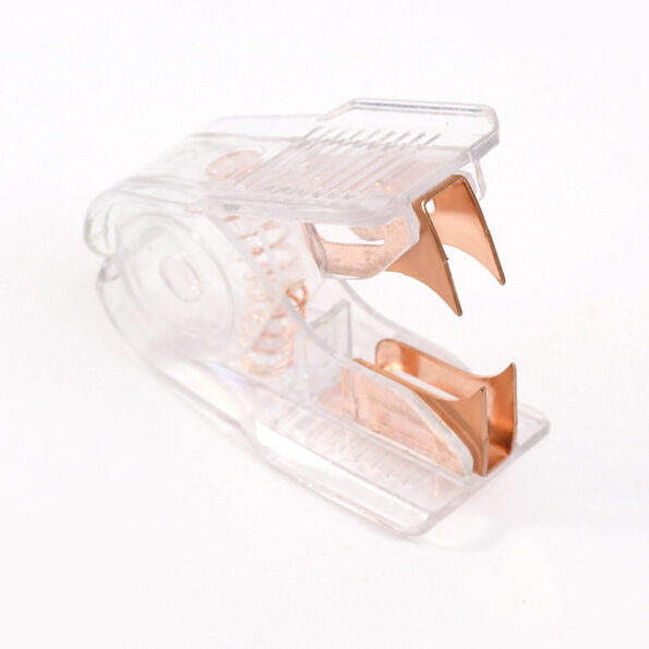 Transparent 5 in 1 Stapler Puncher Nail Lifter Scissor Staples Office Supplies