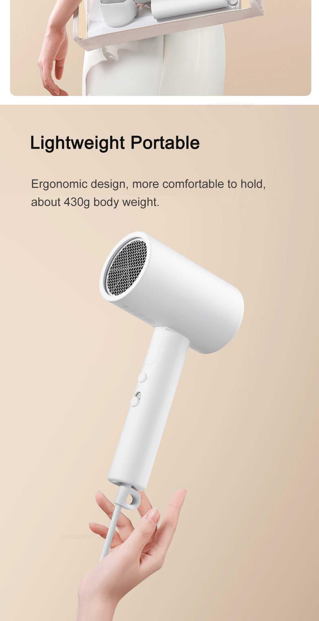 Xiaomi Mijia H101 Compact Hair Dryer 1600W