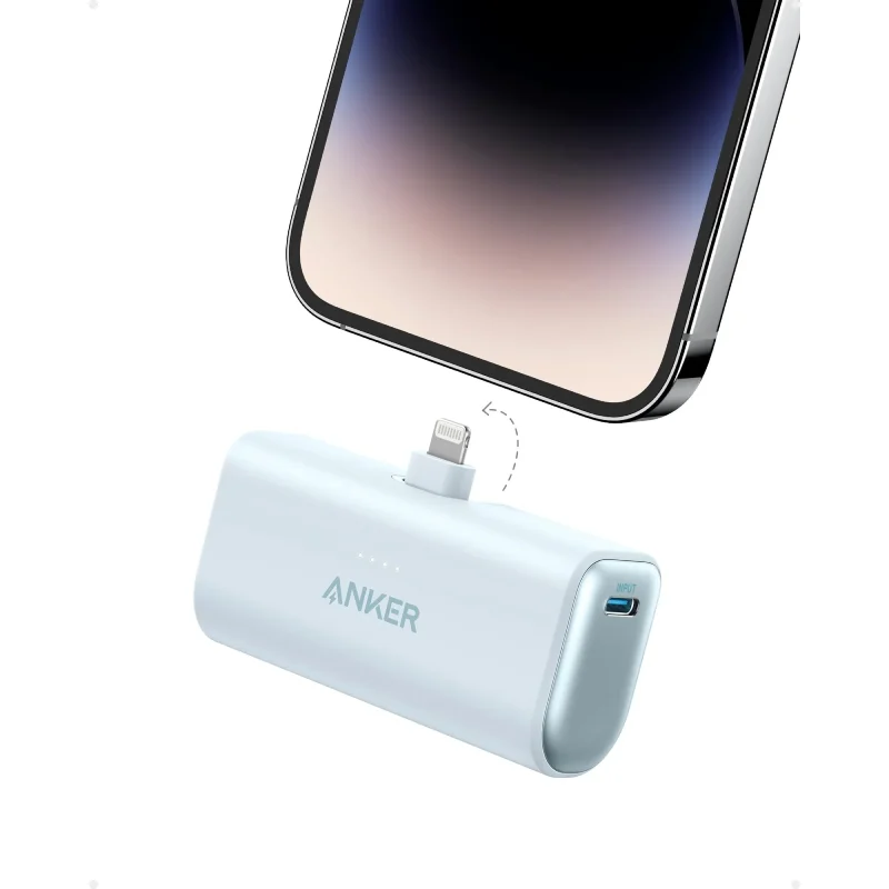 Anker 621 12W 5000Mah Power Bank Built In Lightning Connector (A1645) Charging Essential