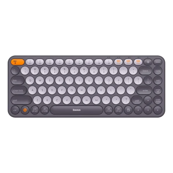 Baseus K01A Wireless Tri-Mode Keyboard Ergonomic Design Multi-Connection with High Portability - Black