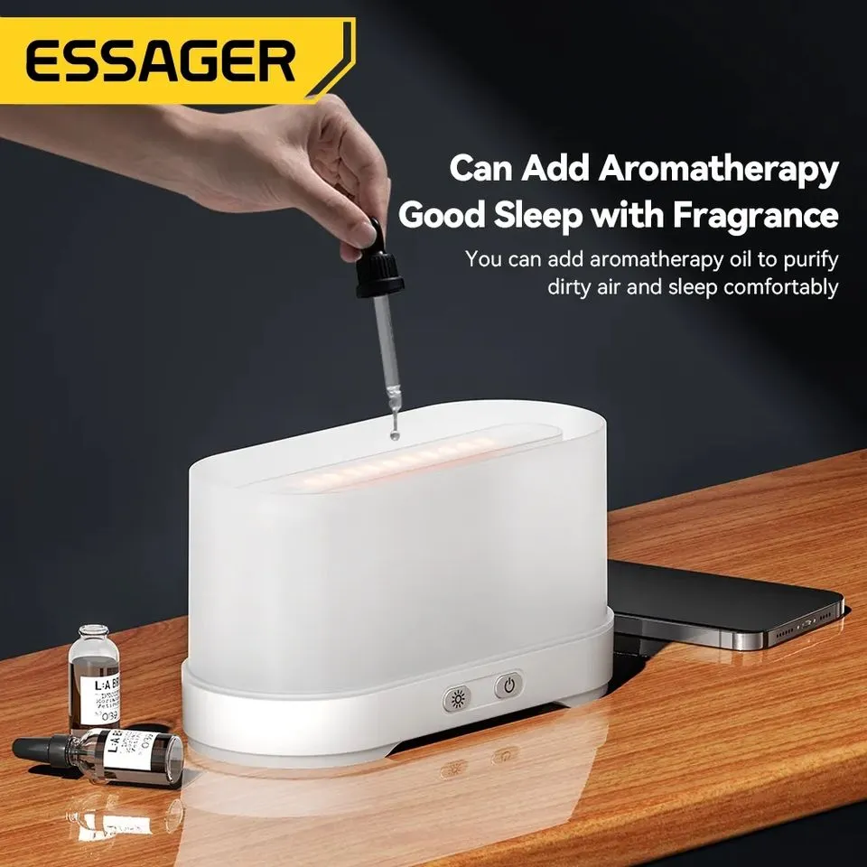 Essager Flame Aromatherapy Humidifier Aroma Diffuser Cool Mist Maker