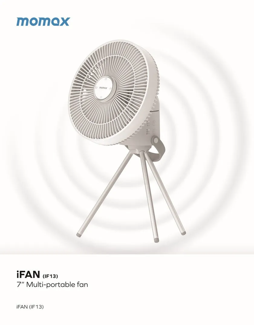 Momax iFAN Multi-Portable Fan 7inch(IF13)