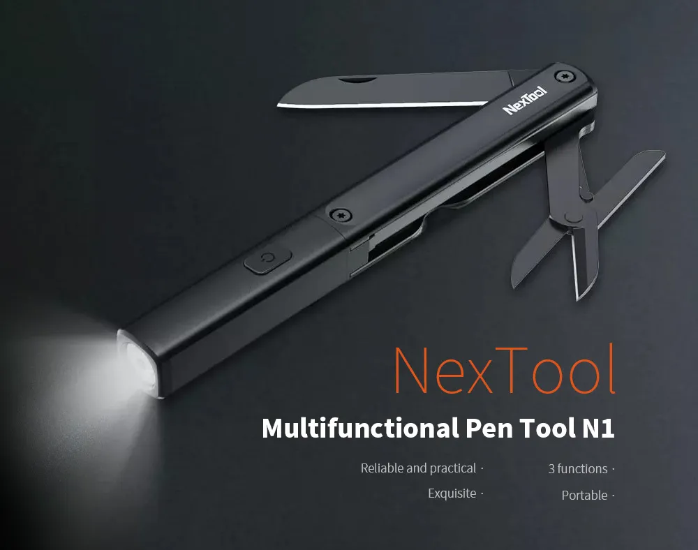 Nextool N1 3 in 1 Multifunctional Tool Flashlight Scissors