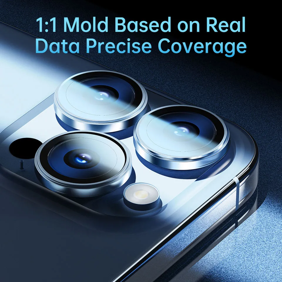 ROCK Pure Series Tempered Glass Camera Lens Protector 0.33mm for iPhone 15 Pro / 15 Pro Max