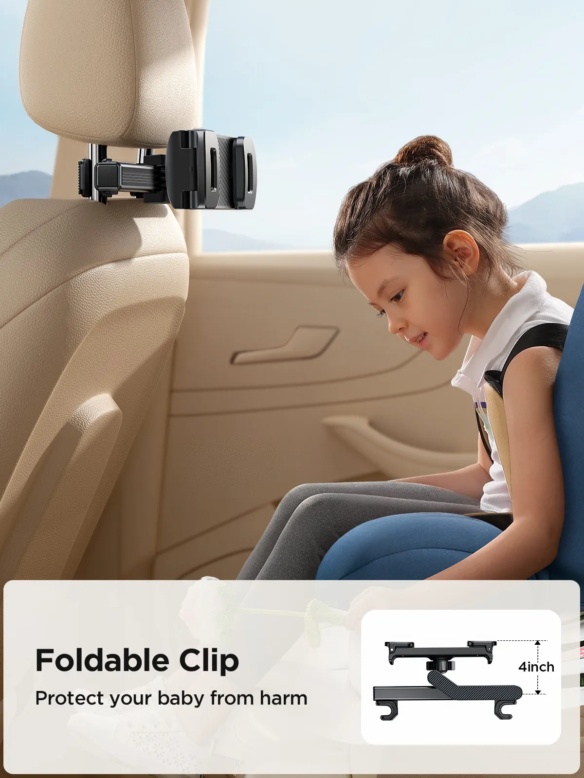 Joyroom JR-ZS369 Car Headrest Tablet Mount 360 Degree