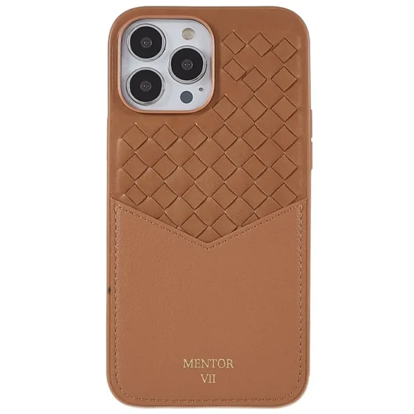 Mentor VII Tisse Series Premium Leather Case for iPhone 15 Pro / iPhone 15 Pro Max