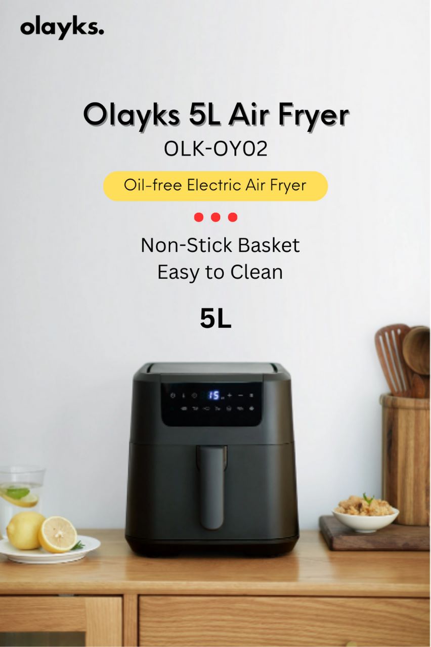 Olayks OLK-OY02 5L Air Fryer Oil Free Automatic Multifunctional Air Fryer