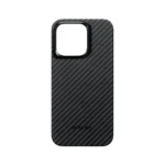 PITAKA MagEZ Case 4 for iPhone 15 Pro / 15 Pro Max -1500D Black/Grey (Twill)