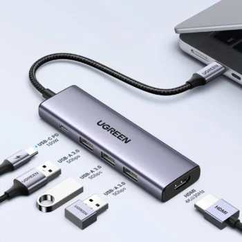 UGREEN 5-in-1 100W USB-C Hub 4K 30Hz