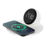 WiWU Wi-W017 5 in1 Wireless Charging Clock Bluetooth Speaker Night Light