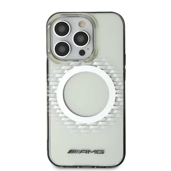 AMG Rhombuses Pattern Magsafe Transparent Case for iPhone 15 Pro / 15 Pro Max