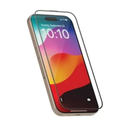 Levelo Full Screen Soft Edge Twice Clear Tempered Glass for iPhone 15 Pro / 15 Pro Max Cover & Protector