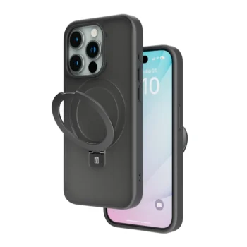 Levelo Verona PC + TPU MagSafe Kickstand Matte Case for iPhone 15 Pro / 15 Pro Max