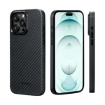 PITAKA MagEZ Case Pro 4 for iPhone 15 Pro / 15 Pro Max -1500D Black/Grey (Twill)